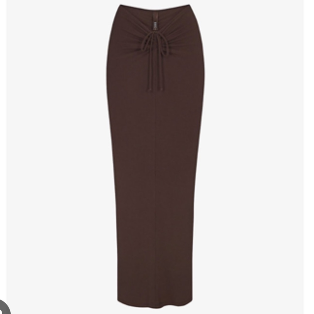 Skims Soft Lounge Ruched Long Skirt